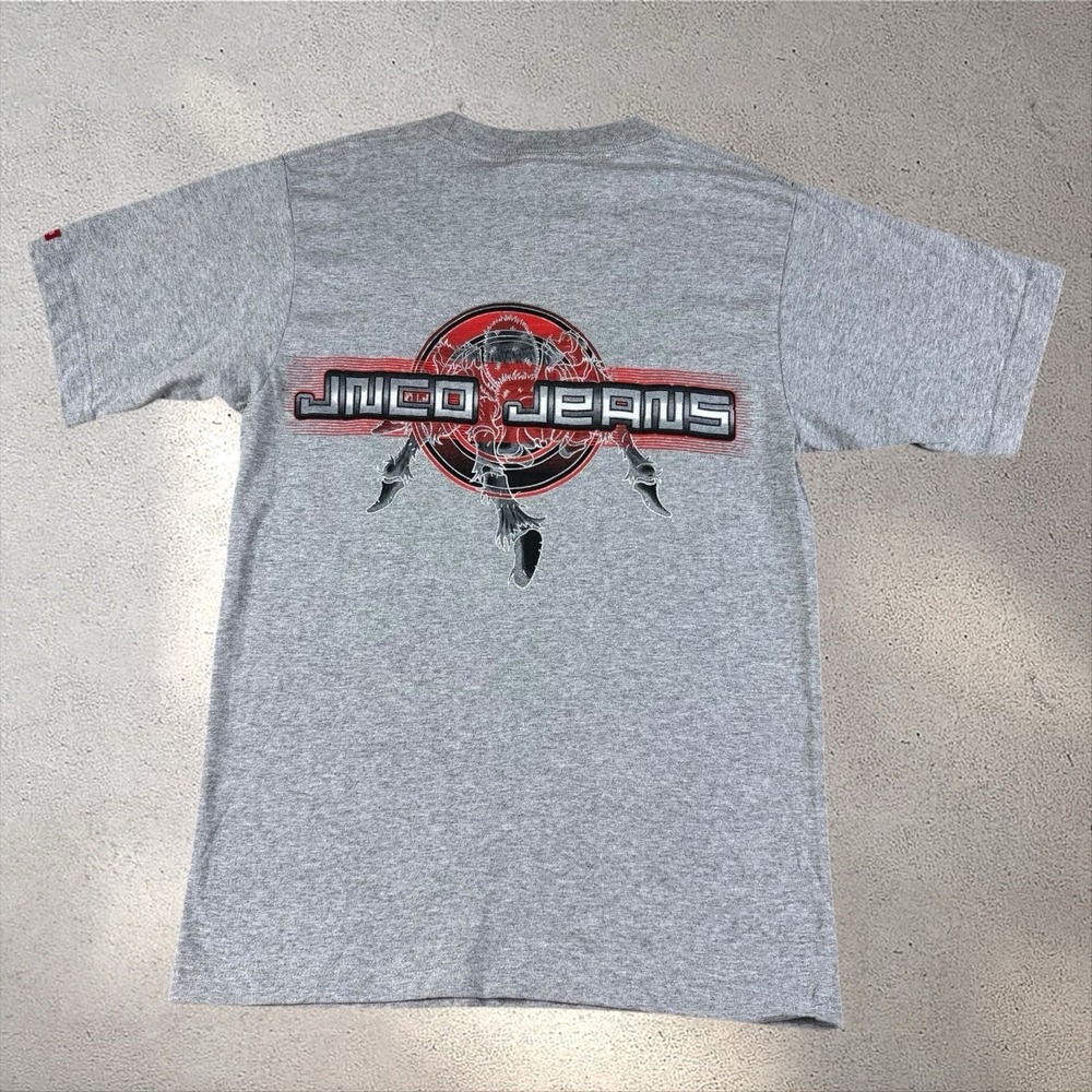 Vintage NWT JNCO Spider Graphic T-Shirt Youth Large Made In USA 90s Y2K NOS - Picture 2 of 6